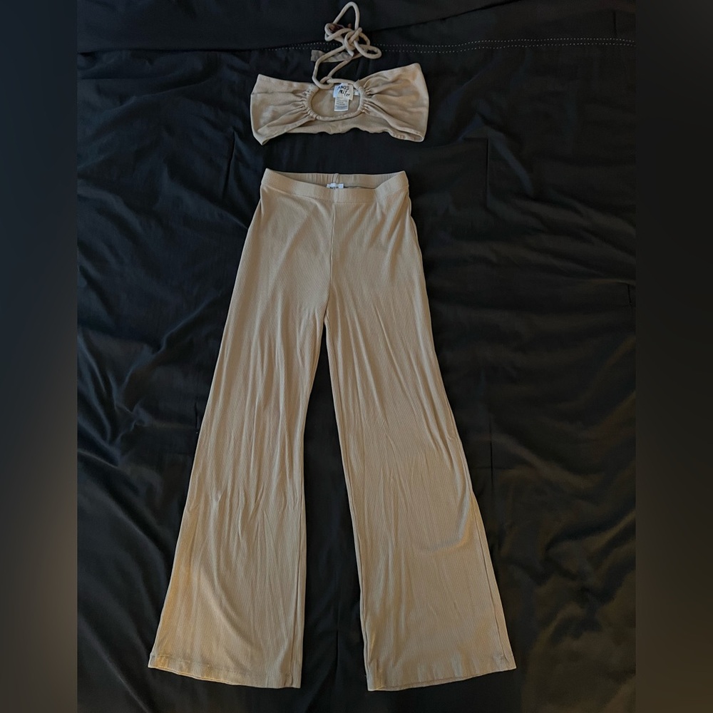 Princess Polly ribbed tan set